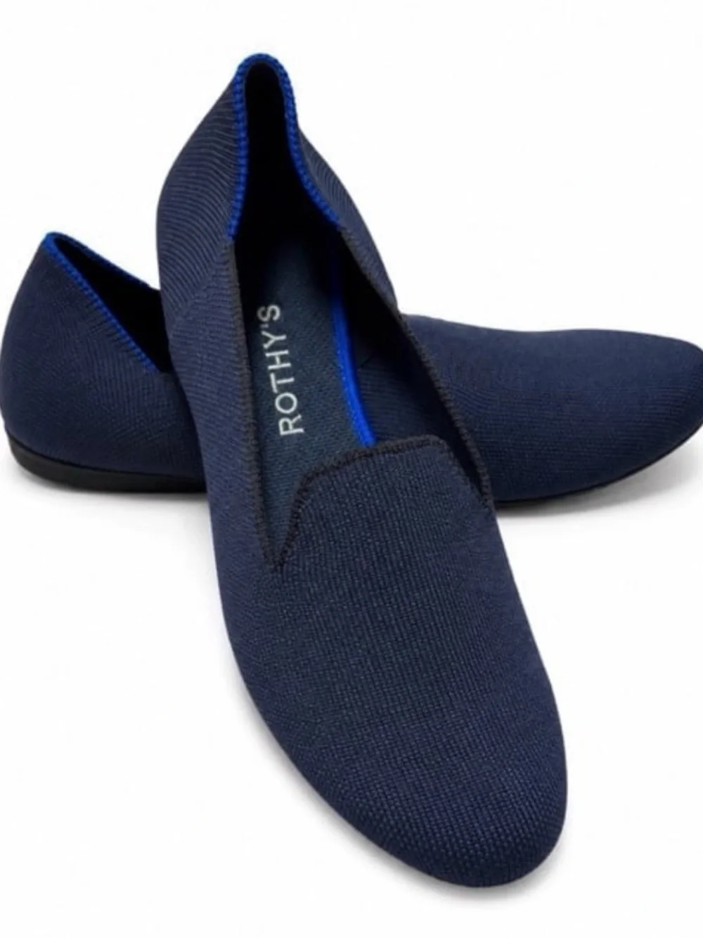 Rothy’s navy blue rounded toe loafers size 10